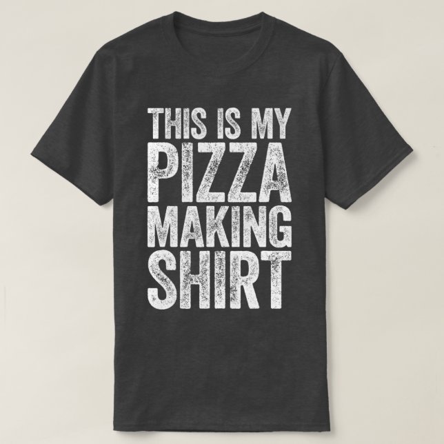 Camiseta Este É O Meu Pizza Fazer Lover (Frente do Design)