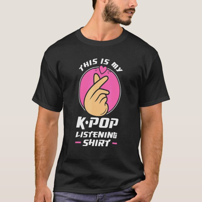 Camiseta este é o meu pop k pop audik pop merch k (Frente)