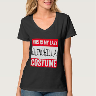 Camiseta Este É O Meu Preguiçoso Figurino De Chinchilla