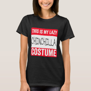 Camiseta Este É O Meu Preguiçoso Figurino De Chinchilla
