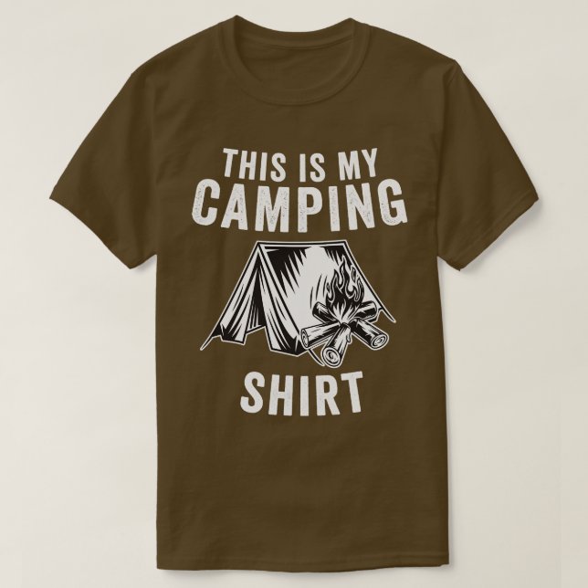 Camiseta Este É O Meu Presente De Acampamento Engraçado (Frente do Design)