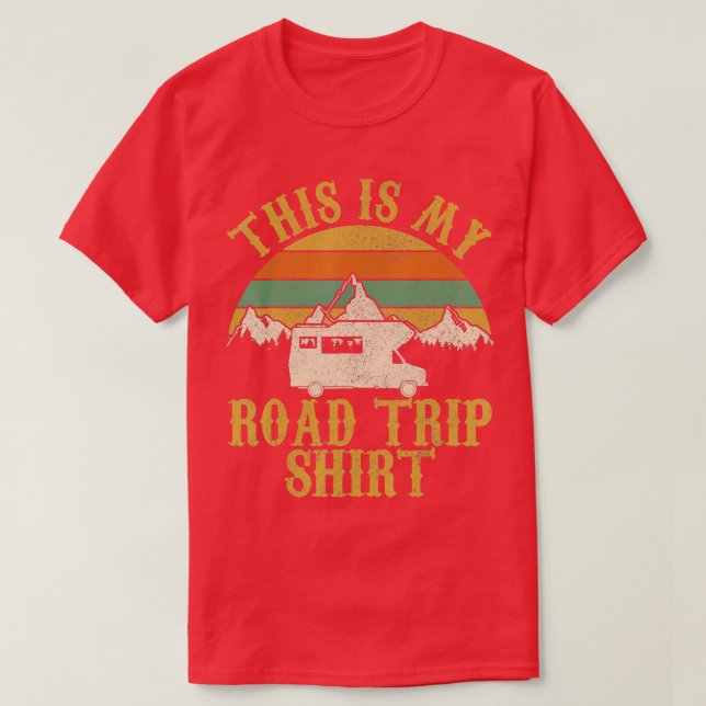 Camiseta Este É O Meu Presente De Acampamento RV De Viagem (Frente do Design)