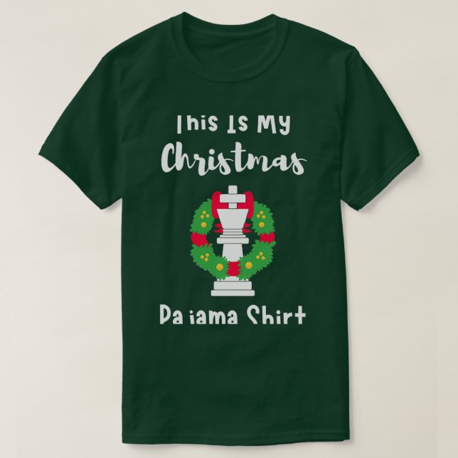 Camiseta Este É O Meu Presente De Xadrez De Natal (Frente do Design)