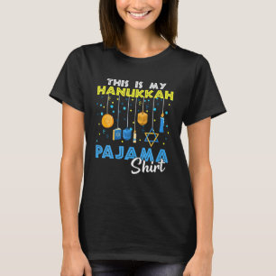 Camiseta Este É O Meu Presente Hanukkah Pajama Cute Hanukka