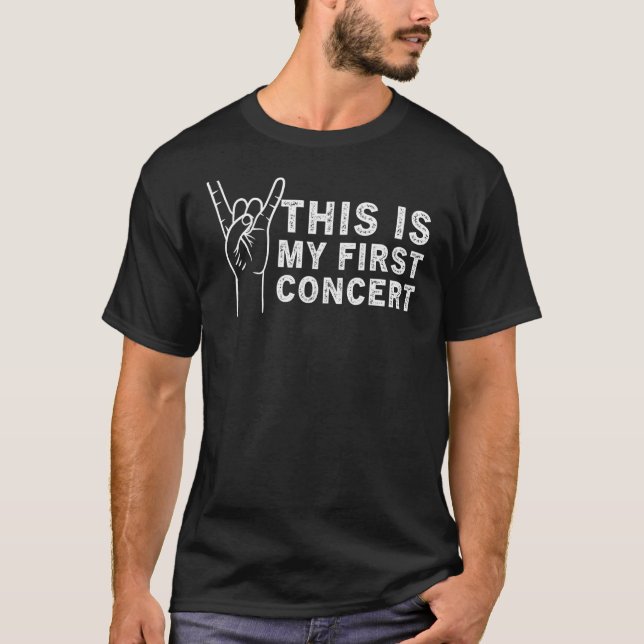 Camiseta Este É O Meu Primeiro Evento Musical Do concerto (Frente)