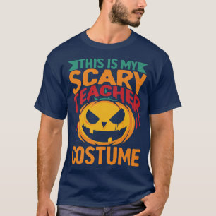Camiseta Este É O Meu Professor Assustador Figurino De Hall