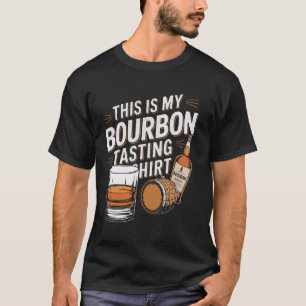 Camiseta Este É O Meu Provando Bourbon Para O Bartender Whi