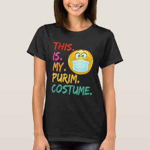 Camiseta Este É O Meu Purim Costume Engraçado Máscara Judai
