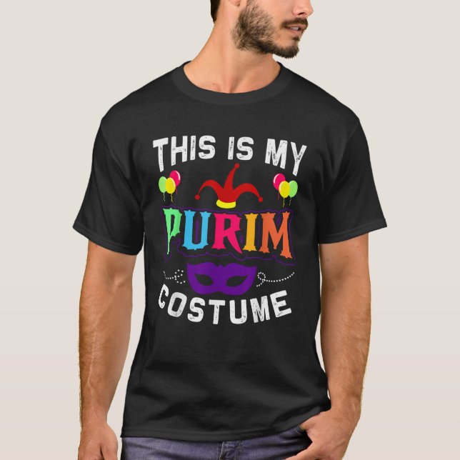 Camiseta Este É O Meu Purim Costume Judeu Feliz Purim (Frente)