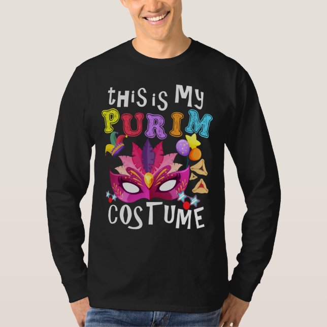 Camiseta Este É O Meu Purim Costume Judeu Purim Gift Sweats (Frente)