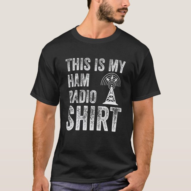 Camiseta Este É O Meu Rádio Ham (Frente)