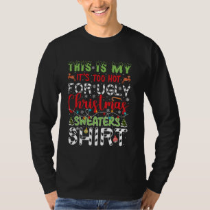 Camiseta Este é o meu romance de Natal feio demais