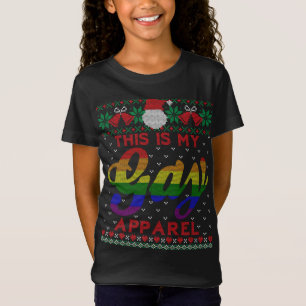 Camiseta Este É O Meu Roupa de Gay Engraçado Natal LGBT Org