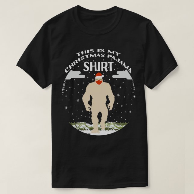 Camiseta Este É O Meu Sant Pé Grande De Natal (Frente do Design)
