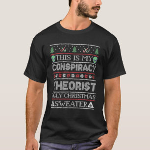Camiseta Este É O Meu Teórico De Conspiração Sueco De Natal