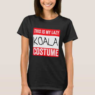 Camiseta Este É o Meu Traje de Coala Preguiçoso no Hallowee