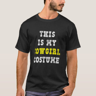 Camiseta Este é o meu traje de cowgirl no Halloween engraça