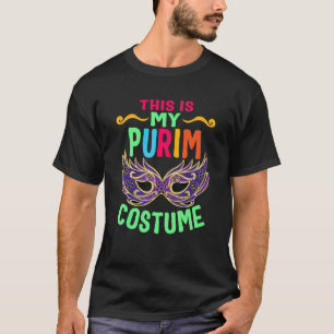 Camiseta Este é o meu traje de Purim Judaico Feliz Festa de