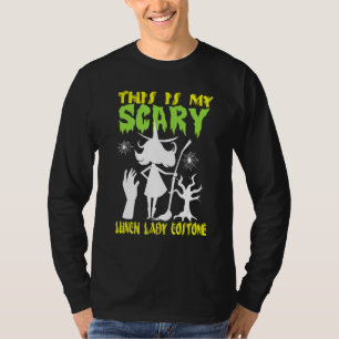 Camiseta Este É o Meu Traje de Senhora do Almoço Assustador