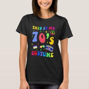 Camiseta Este é o meu traje dos anos 70, engraçado, hippie