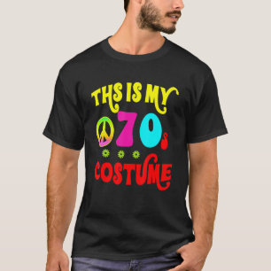 Camiseta Este É o Meu Traje dos Anos 70 Groovy Paz Hallowee