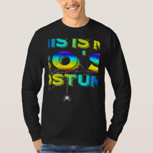 Camiseta Este É o Meu Traje dos Anos 80 Feliz Halloween Hom