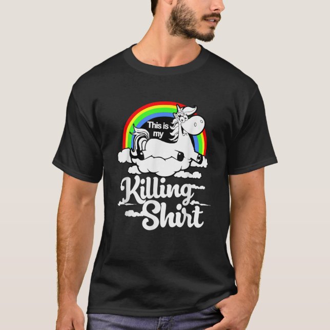 Camiseta Este É O Meu Unicórnio Matador (Frente)