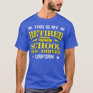 Camiseta Este É O Meu Uniforme De Condutores De Ônibus Esco