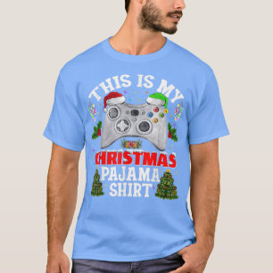 Camiseta Este é o meu vídeo de jogos do Pajama Santa Hat