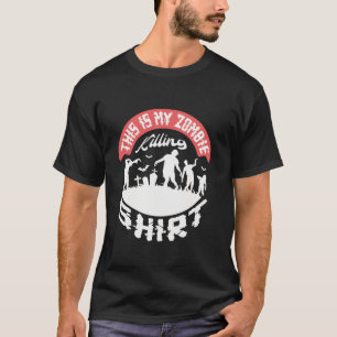 Camiseta Este é o meu zumbi matando o Halloween Fan Hallowe