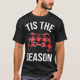 Camiseta Este É O Natal Do Jogo De Vídeo Da Xadrez Buffalo