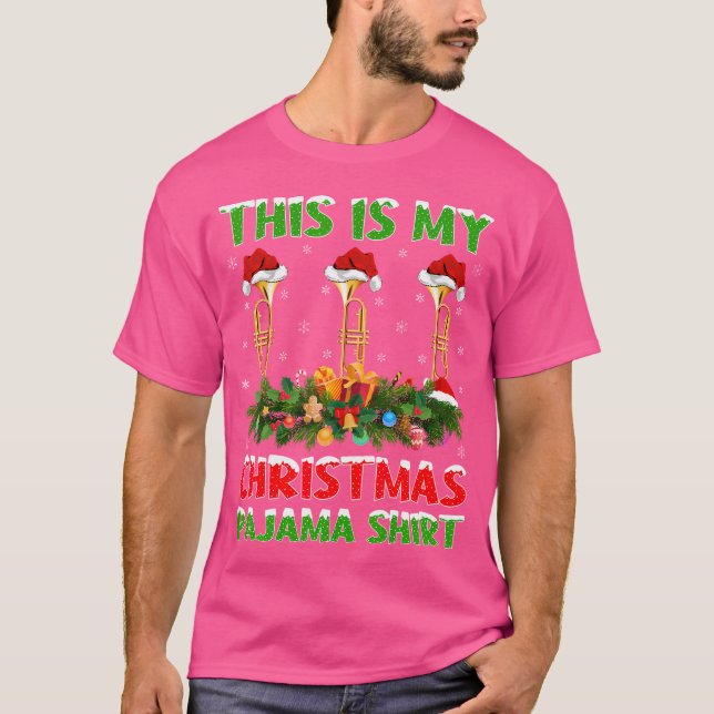 Camiseta Este é o Natal do meu Trompete Musical (Frente)