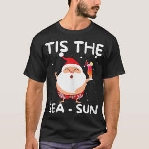 Camiseta Este É O Natal Do Sol Do Mar Papai noel Em Papais 