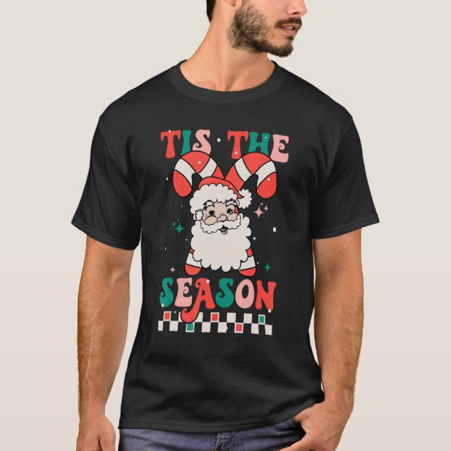 Camiseta Este É O Natal Dos Papais noeis Fofos Xmas Candy R (Frente)