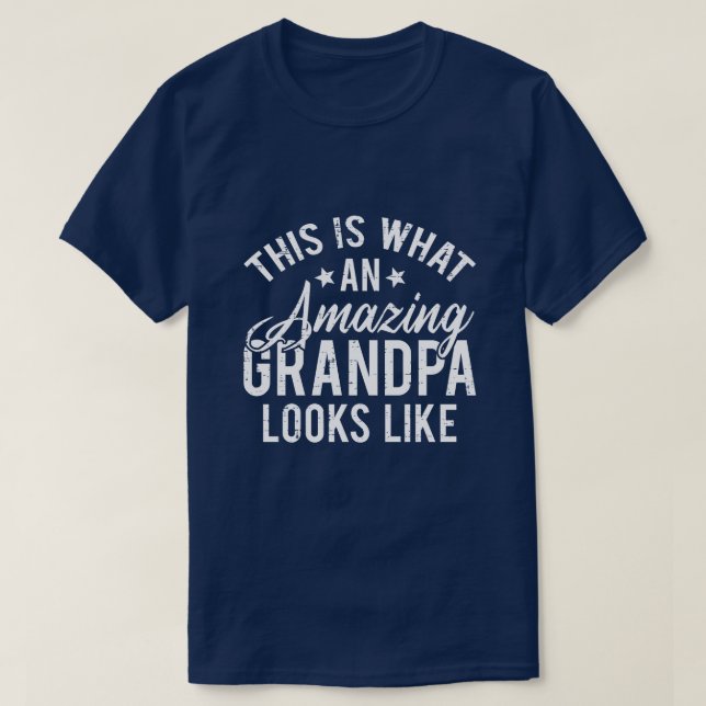 Camiseta Este é o Presente de um Avô Incrível (Frente do Design)