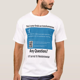 Camiseta Este é o seu cérebro no T-Shirt transhumanismo