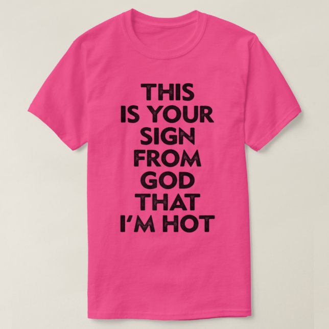 Camiseta Este é o seu sinal de Deus que eu sou o Premium T- (Frente do Design)