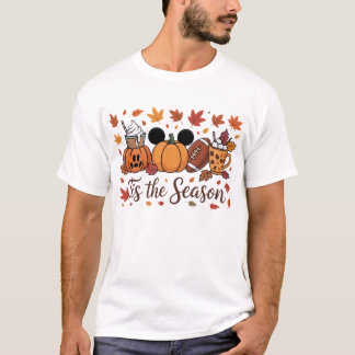 Camiseta Este É O T-Shir De Futebol De Pumpkin Coffee Fall