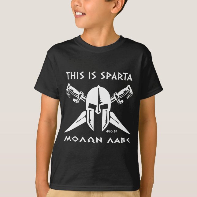 Camiseta Este é Sparta - Molon Lave - branco (Frente)