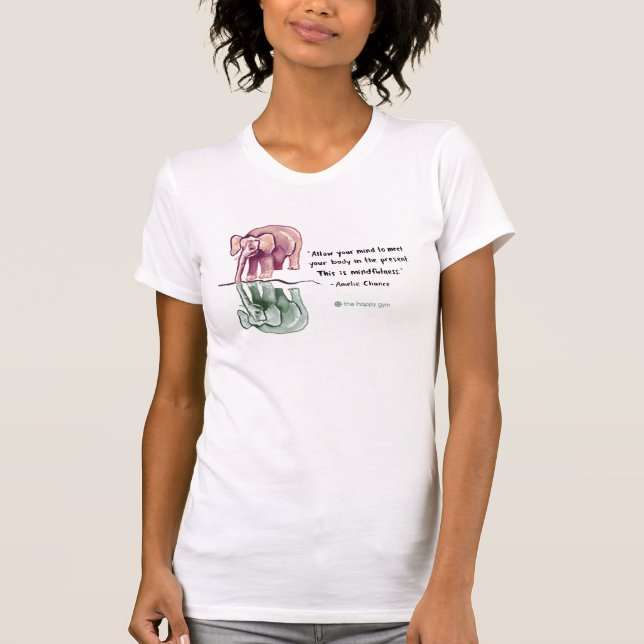 Camiseta Este é t-shirt do elefante do Mindfulness (Frente)