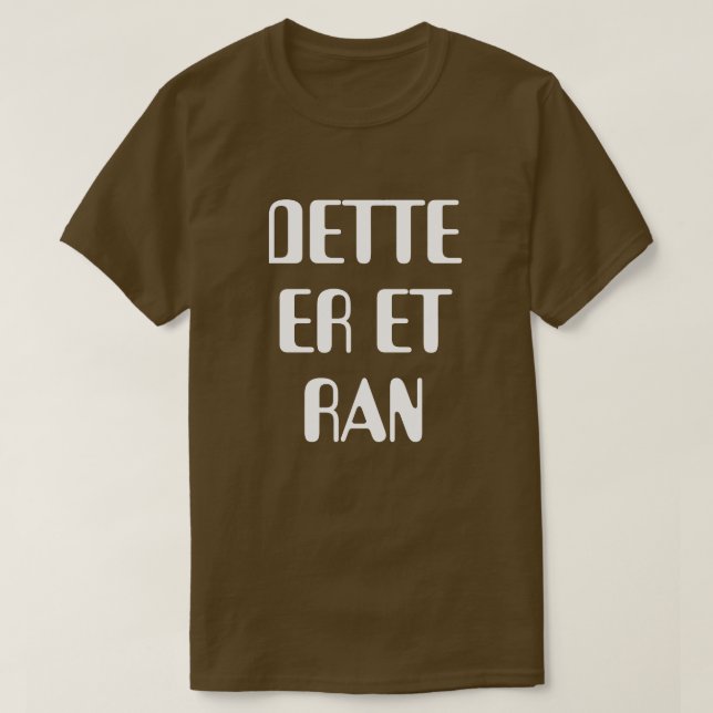 Camiseta Este é um assalto em castanho norueguês (Frente do Design)