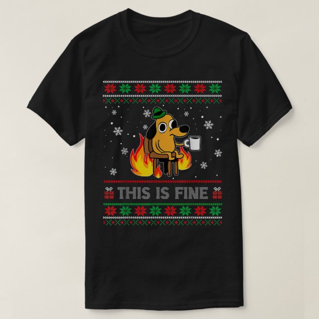 Camiseta Este É Um Bom Cachorro Memória Engraçada De Natal  (Frente do Design)