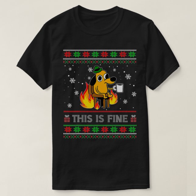 Camiseta Este É Um Bom Cachorro Memória Engraçada De Natal  (Frente do Design)