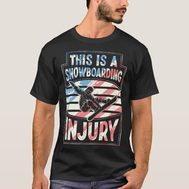 Camiseta Este É Um Ferimento De Snowboard (Frente)