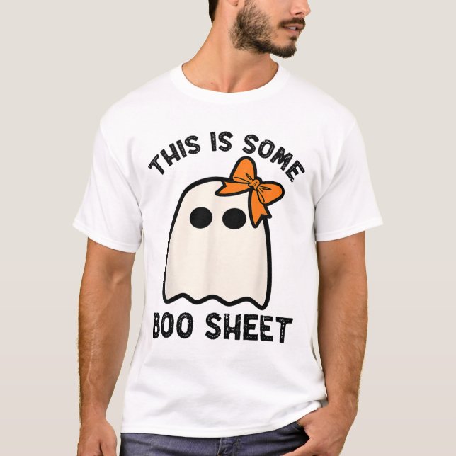 Camiseta Este É Um Ghost Fiducioso De Halloween (Frente)
