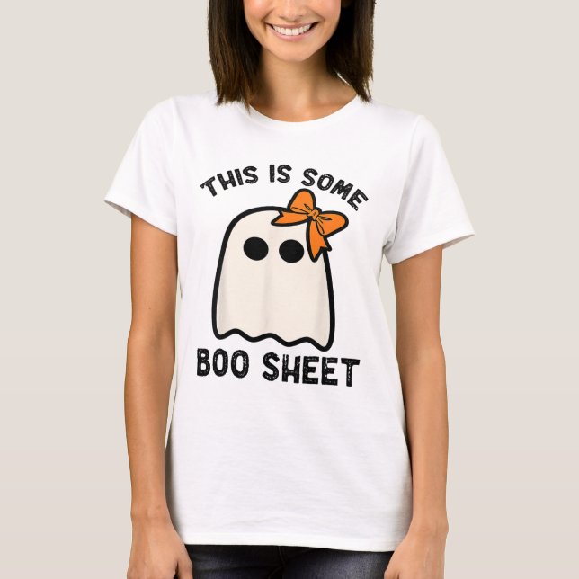 Camiseta Este É Um Ghost Fiducioso De Halloween (Frente)