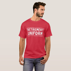 Camiseta Este é um t-shirt do uniforme da aposentadoria