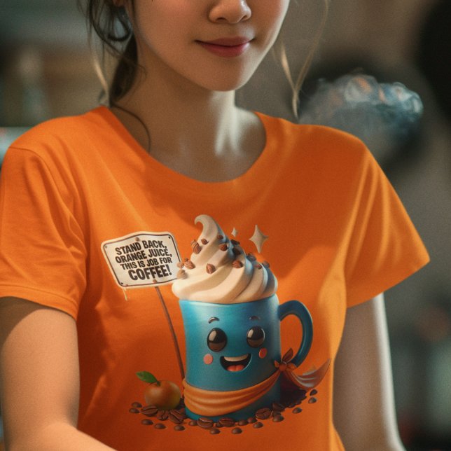 Camiseta Este É Um Trabalho Para Café! (Criador carregado)