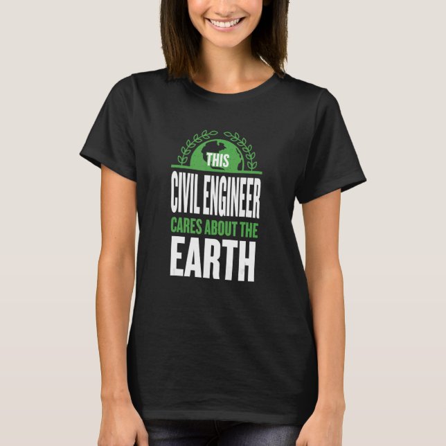 Camiseta Este Engenheiro Civil se Importa com Frases da Ter (Frente)