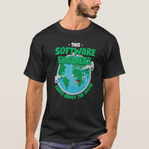 Camiseta Este Engenheiro De Software Se Preocupa Com A Natu